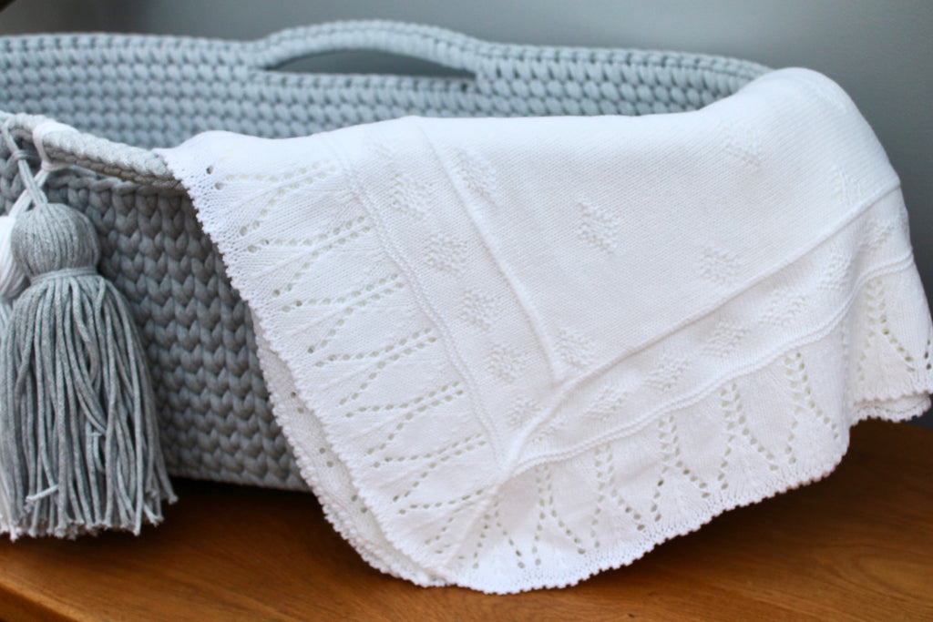 Patterned Knitted Blanket